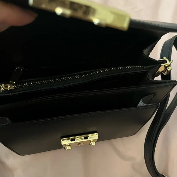 Vera Pelle black bag or crossbody bag - Picture 7 of 9